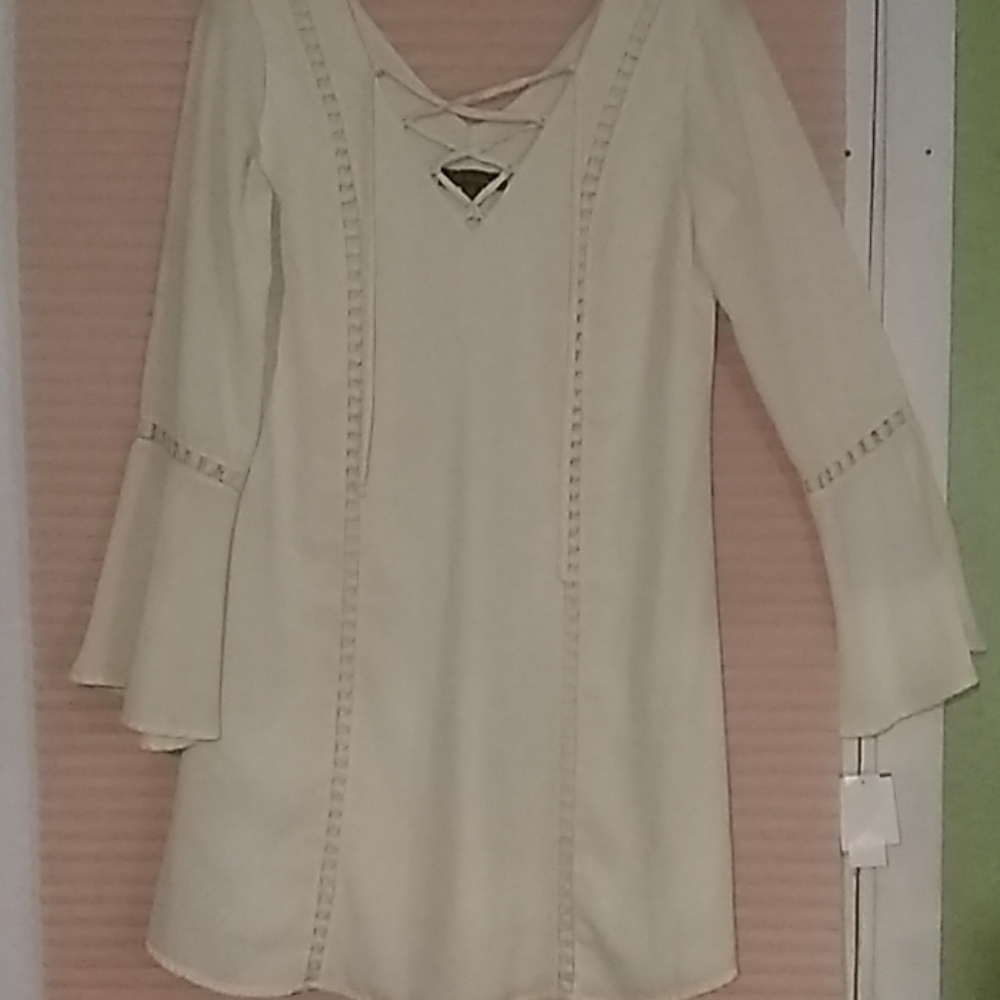 Cream Babydoll Dress